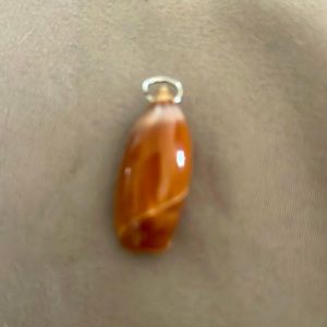 Genuine shell pendant for necklace approximately 1 inch long.